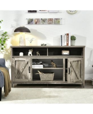 59 in TV Stand Media Console with Barn Doors for 65 in TVs