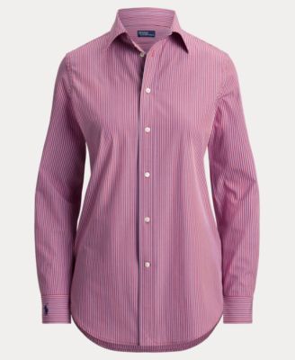 Women's End-On-End Stretch Slim Fit Cotton Shirt