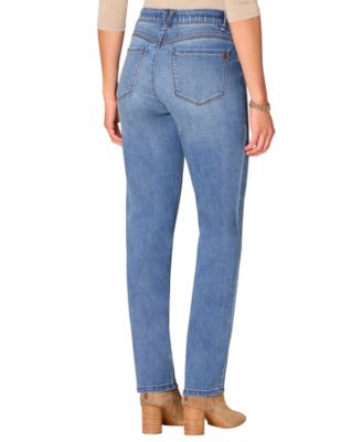 Petite High-Rise Straight Leg Jeans
