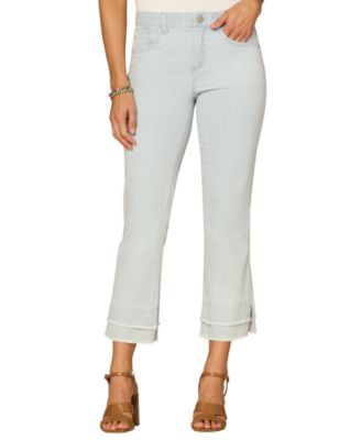 Petite Mid-Rise Flared Leg Jeans