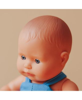 Baby Doll Caucasian Boy 8 1/4 inches in polybag. Made in Spain with Vanilla Scent. Anatomically Correct. My Friends and Me Collection