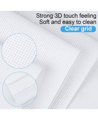 16 PCS 14 CT Cross Fabric Aida Cloth Craft Embroidery Classic Reserve Home Diy Handmade Needlework Decoration