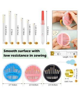 90pcs Hand Sewing Set Embroidery Threaders Removal Thimble Tape Measure