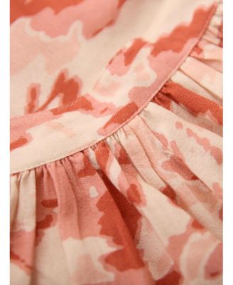 Women's Long Sleeve Tie Neck Swing Shirt