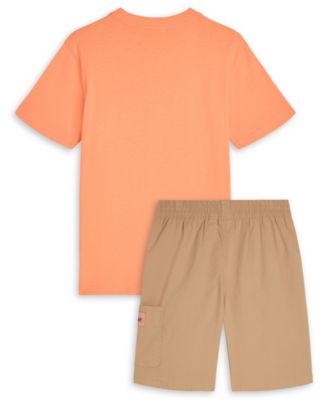 Boys' Toddler 2T-4T Short-Sleeve T-Shirt and Shorts, 2-Piece Set