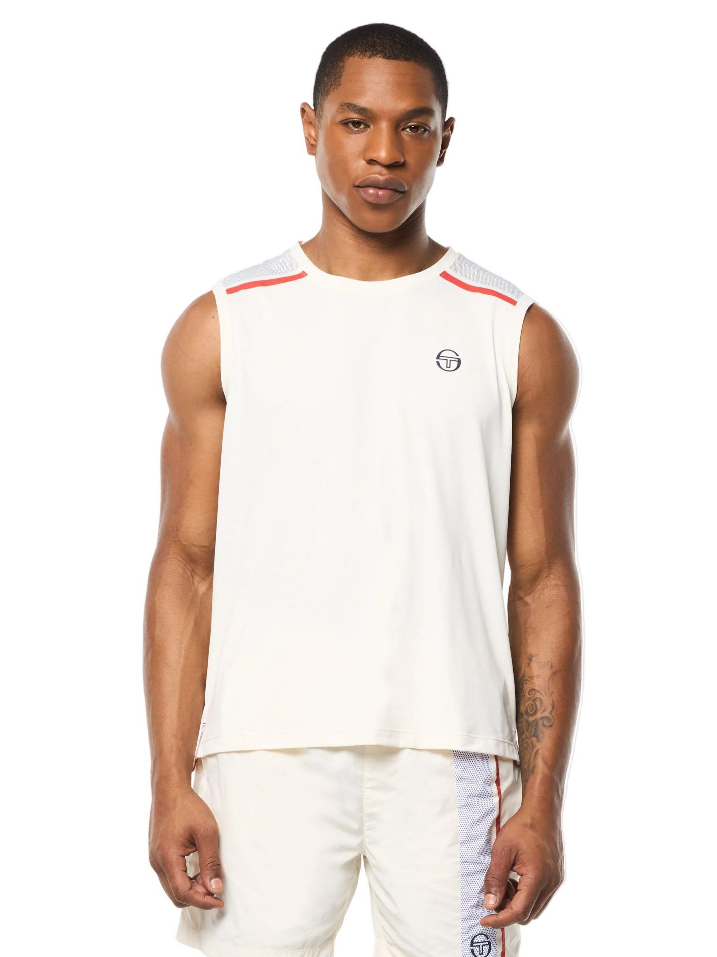 Мужской топ Sergio Tacchini Attivo Damarindo, цвет: Gardenia — фото 1