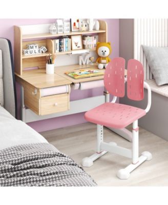 Height-Adjustable Double Back Support Study Chair for Kids 3