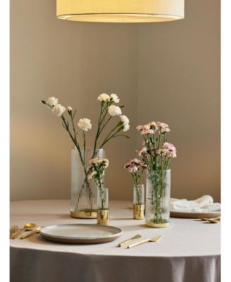 Fluted Glass Bud Vases, Set of 4