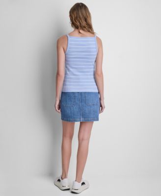 Women's Square Neck RIB Tank Top