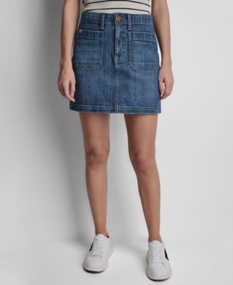 Женская юбка DKNY Jeans High-Rise Mini, цвет: Варёный