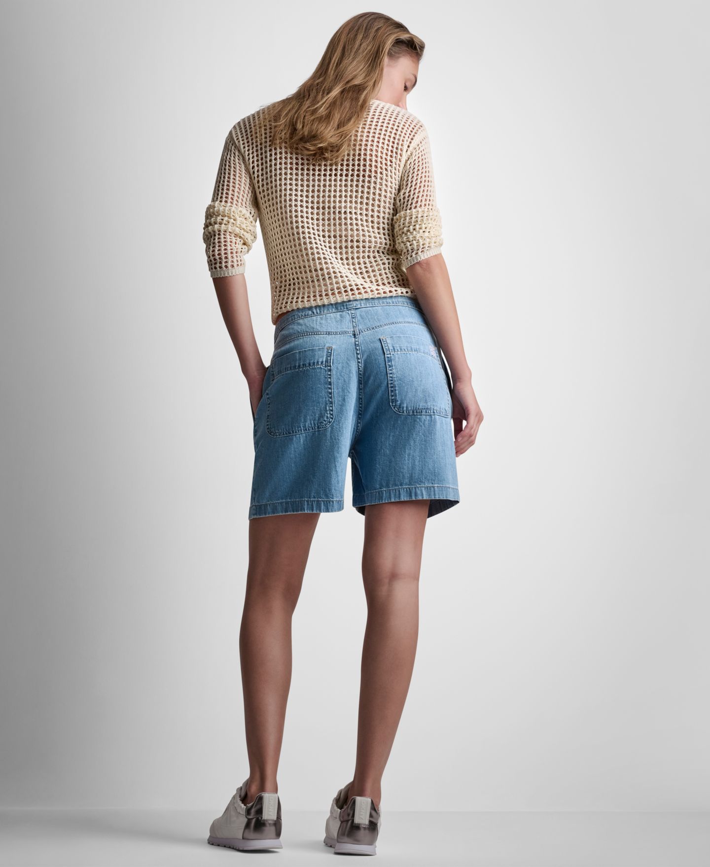Женские шорты DKNY Jeans Mid-Rise Flowy Relaxed Pull-On, цвет: Paladino — фото 9
