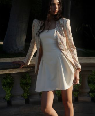 Women's Sculpted Flounce Mini Dress