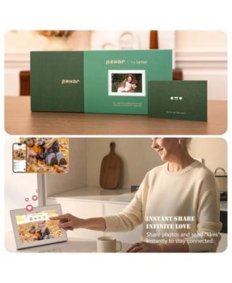 by Lexar 10.1" WiFi Digital Photo Frame | HD Anti-Glare Touch Display | Share Photos/Videos via App | Perfect for Gifting