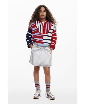 Girls Girls's Striped sweater zipper