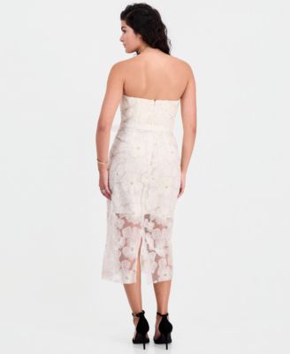 sam edelman embroidered strapless midi dress Sam Edelman Women's Sequined Strapless Mini Dress