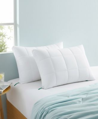 3-in-1 adjustable cooling fiber 2-Pack pillows, Standard/Queen