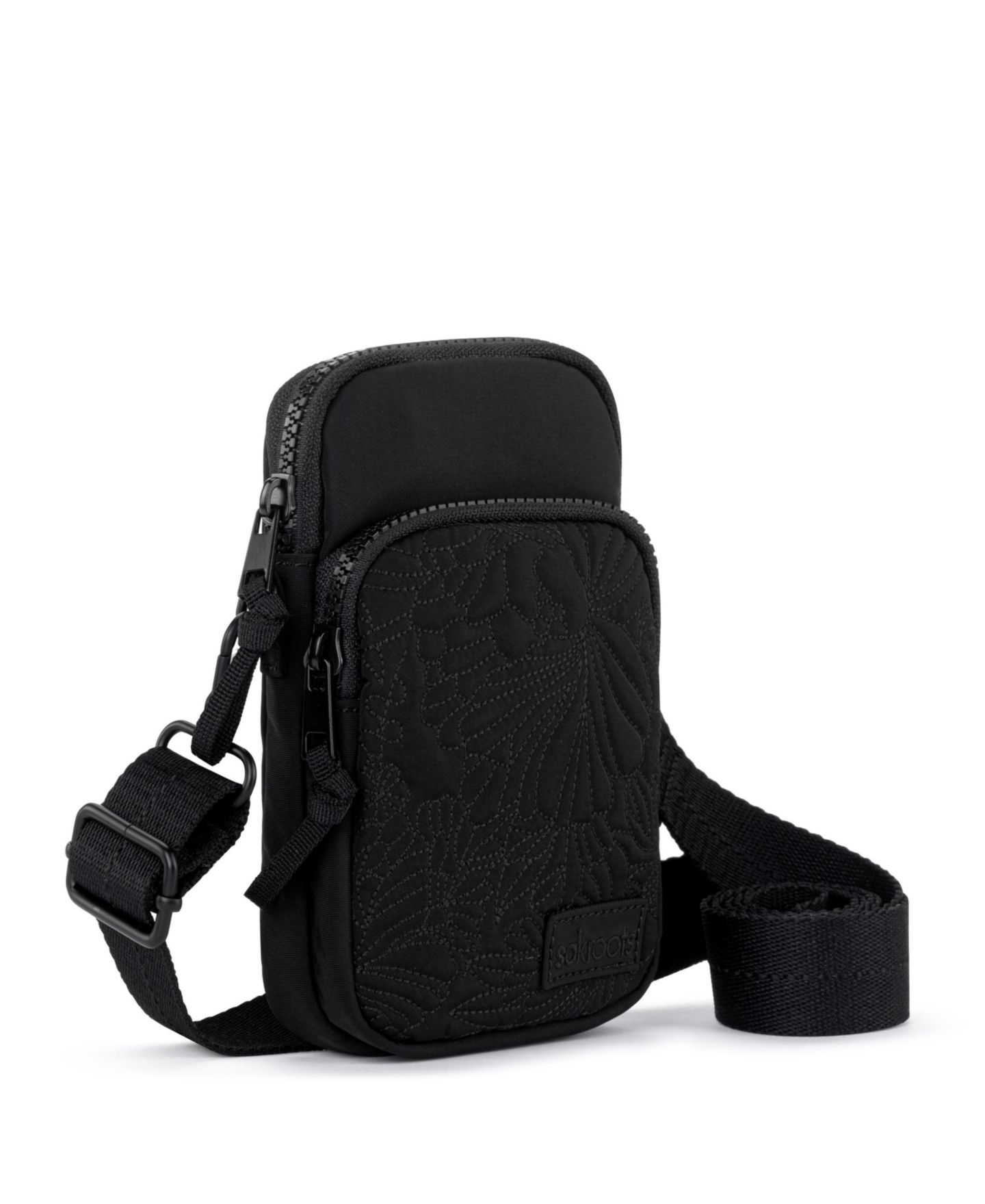 Женская сумка Sakroots Koa Smartphone Crossbody, цвет: Чёрный — фото 3
