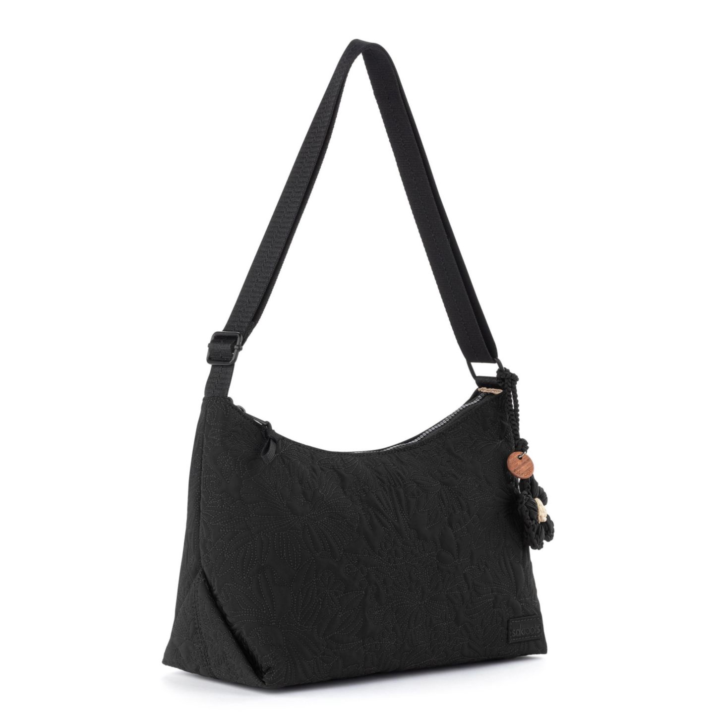 Женская сумка Sakroots Banyan Hobo, цвет: Чёрный — фото 2