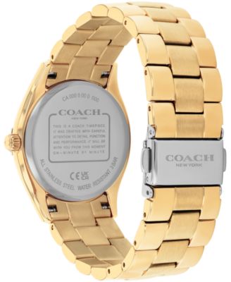 Women's Brooks Gold Tone Stainless Steel Bracelet Watch, 34mm