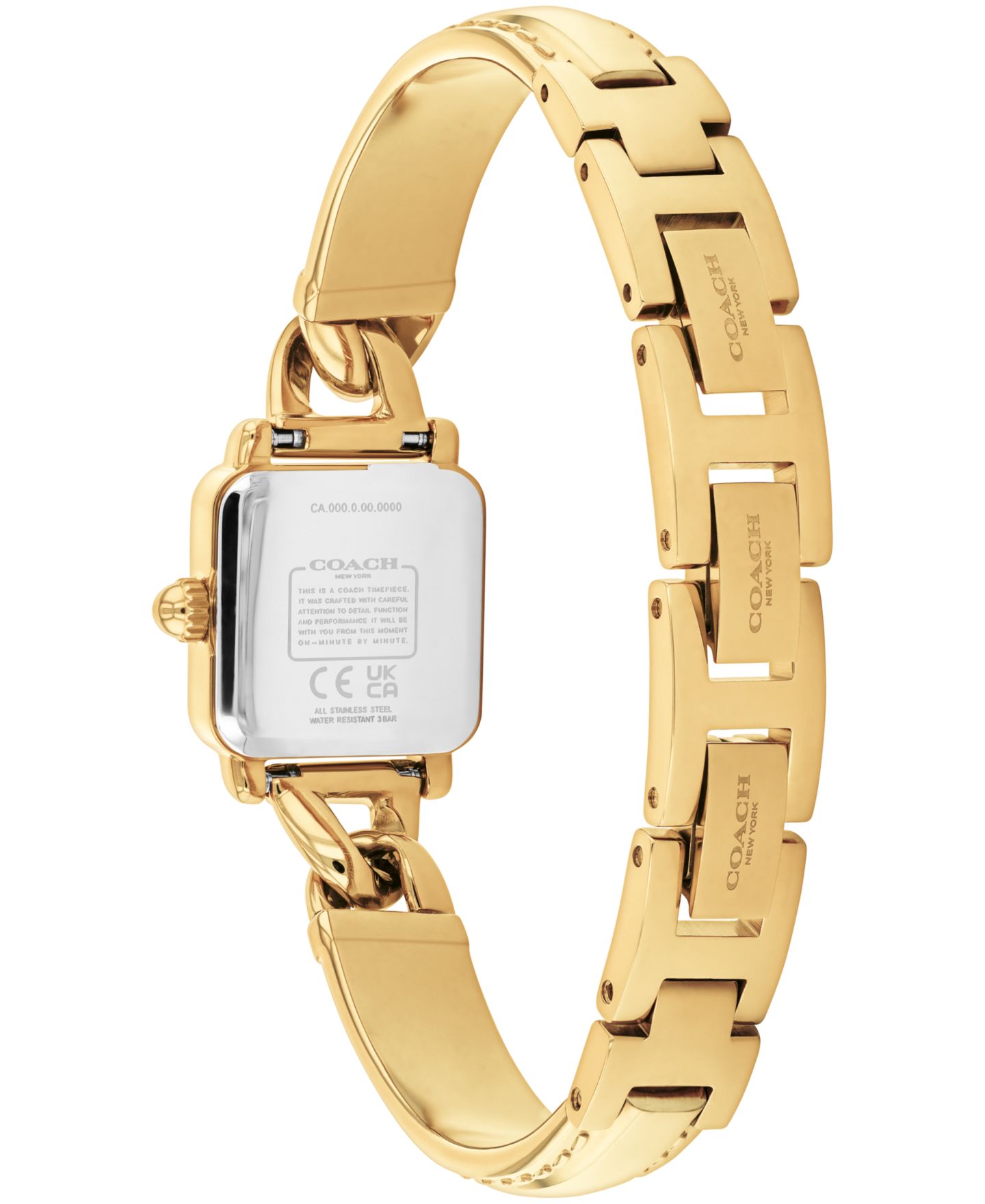 Женские часы Coach Cass Gold-Tone Stainless Steel Bangle Bracelet Watch 18mm — фото 3