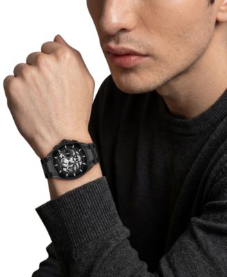 Men's Jackson Black IP Stainless Steel Bracelet Watch, 41.5mm