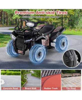 6V Kids ATV Quad Electric Ride On Car with LED Light and MP3-Solid