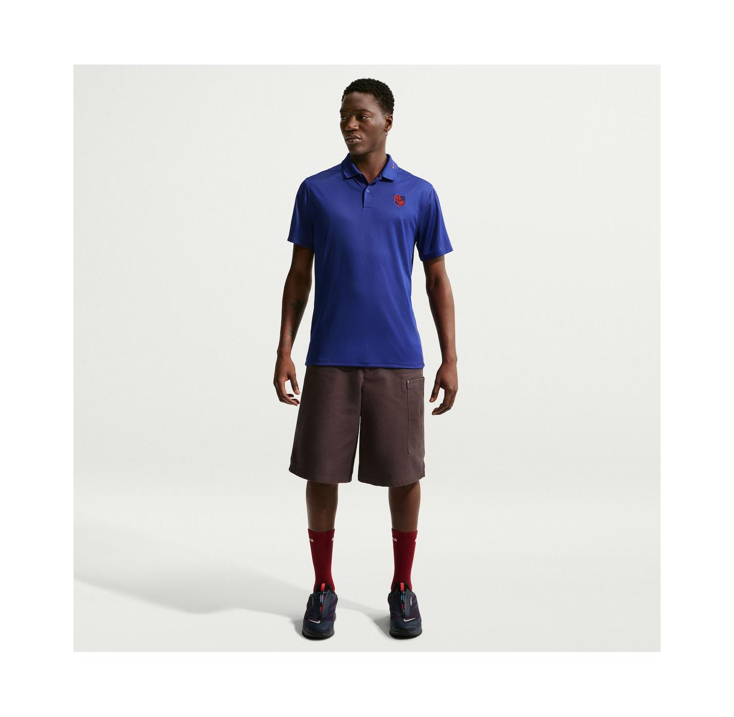 Men's Royal USMNT Dri-FIT Victory Polo Shirt