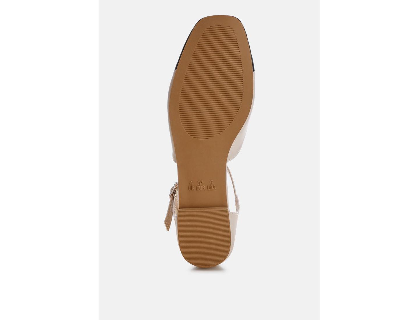 Женские балетки London Rag Clevea Dual Tone Pin Buckle Ballet, цвет: Слоновая кость искусственная кожа — фото 4