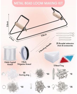 24000 Bead Loom Kit Adults Glass Seed Beads Bracelet Earring DIY Craft Gift 48 colors