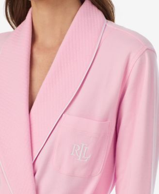 Women's Long-Sleeve Quilted Collar Robe