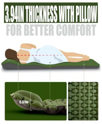 Self Inflating Sleeping Pad with Foot Pump for Camping Hiking Camping Outdoor Recreation Gear