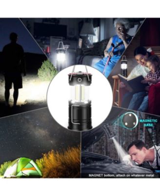 2 Pack, Camping Lanterns USB Rechargeable LED Hurricane Lights Flashlight Hiking Emergency