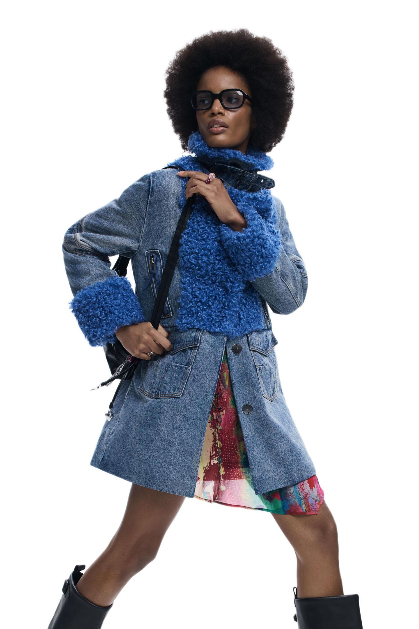 Женское пальто Desigual Hybrid denim coat — фото 3