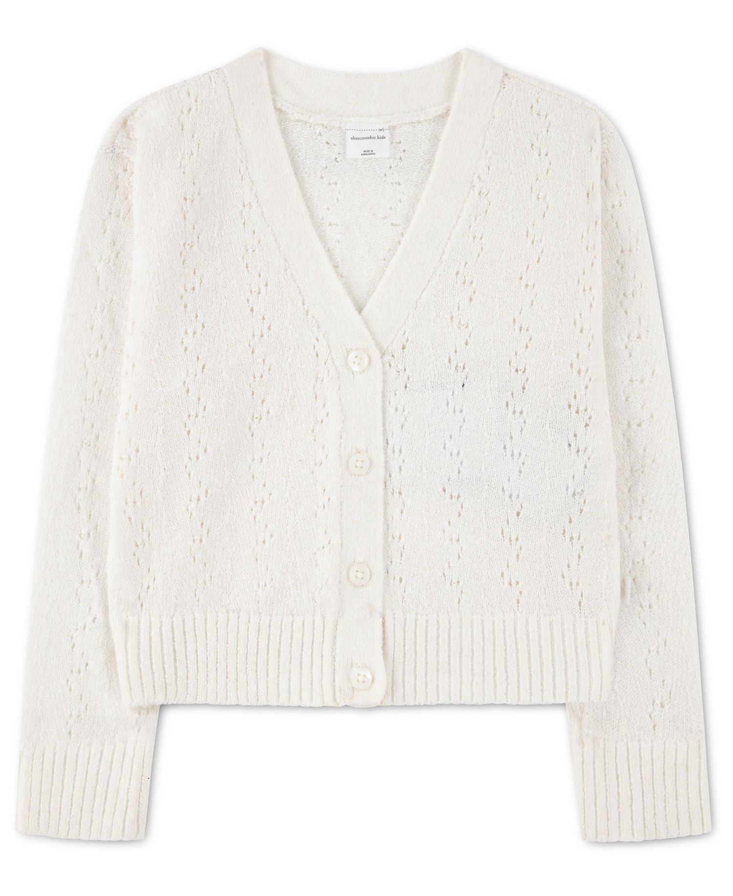 Toddler Girls' 2T-5T Pointelle Cardigan Sweater