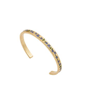 Forget Me Not Gold Bangle