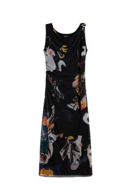 Women's Midi collage dress