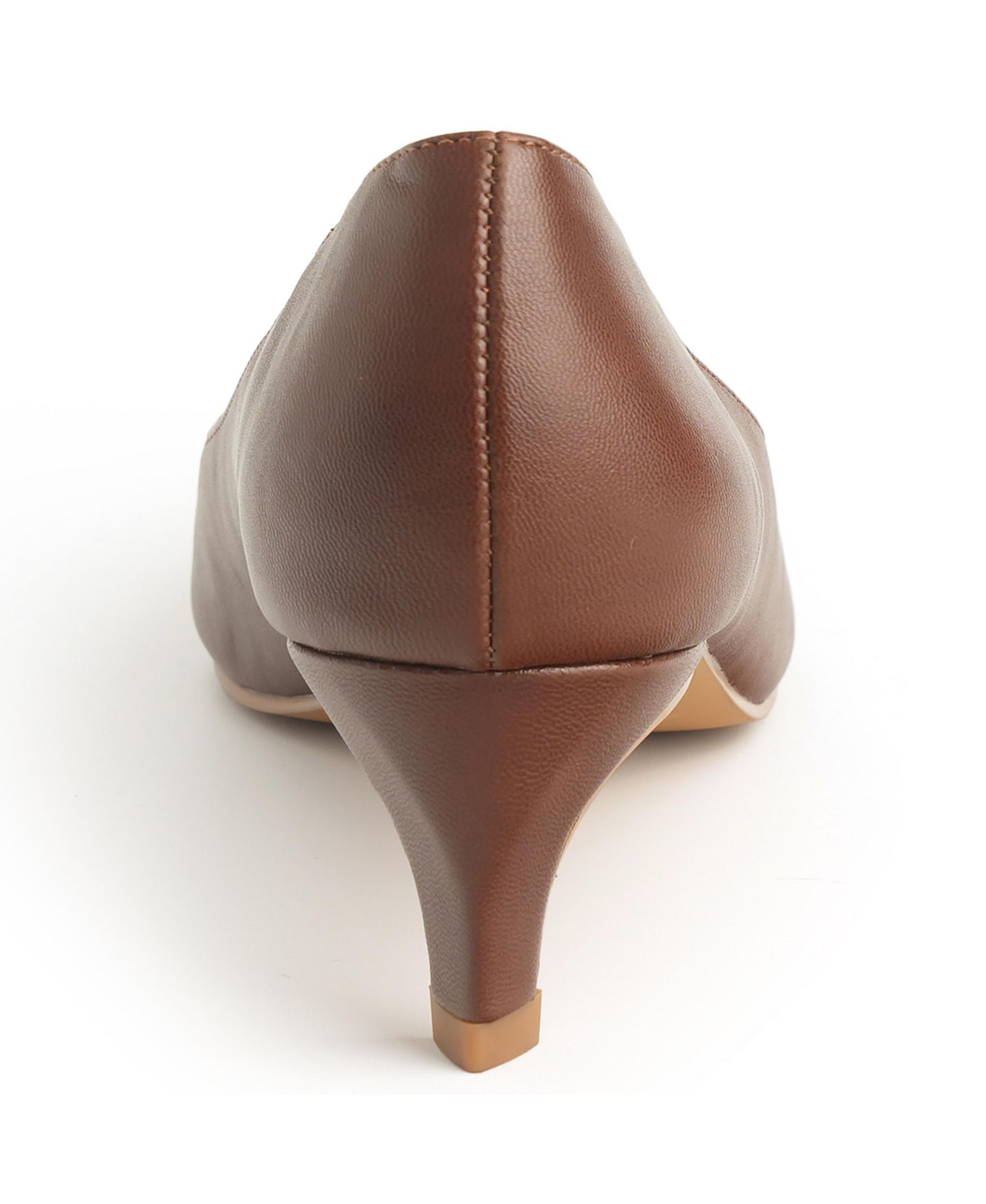 Женские туфли New York & Company Kaelyn Kitten Heel Pump, цвет: Коричневый — фото 5