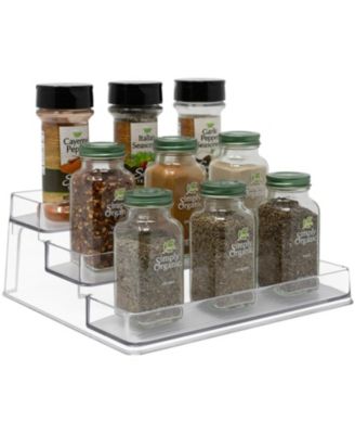 2 Pack 3-Tier Spice Rack Organizers - Clear Organizers for Pantry, Kitchen & More