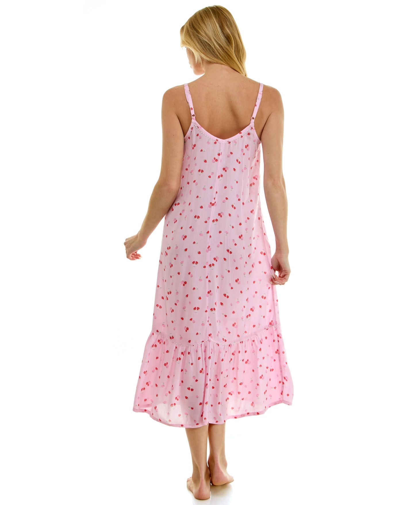 Женские платья Roudelain Sleeveless Scoop Neck Cami Gown, цвет: Клубничный — фото 7