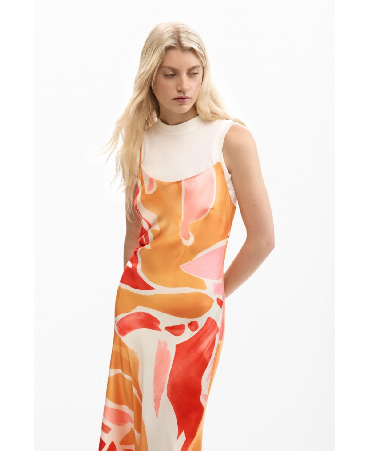 Desigual Women's 2-in-1 dress with straps