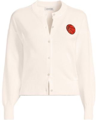 Women's Cotton Embellished Cardigan Sweater