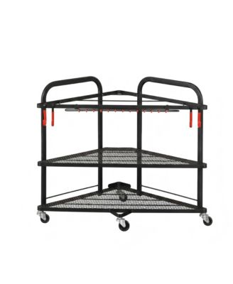Triangle Yoga Mat Storage Cart with Wheels for Home Gym Equipment
