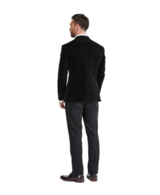 Men's 2-Piece Velvet Peak Lapel Slim-Fit Tuxedo