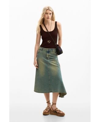 Women's Ribbed Strappy T-Shirt