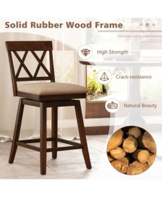 24 in Upholstered Counter Height Bar Stools Set of 2