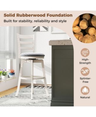 30.5 in Swivel Counter Height Bar Stools Set of 2