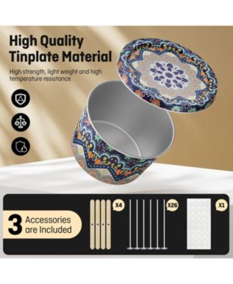 Empty Candle Tin Making Kit with Lids, 2.5 oz