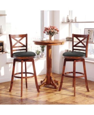 29 in Swivel Bar Height Stools Set of 2