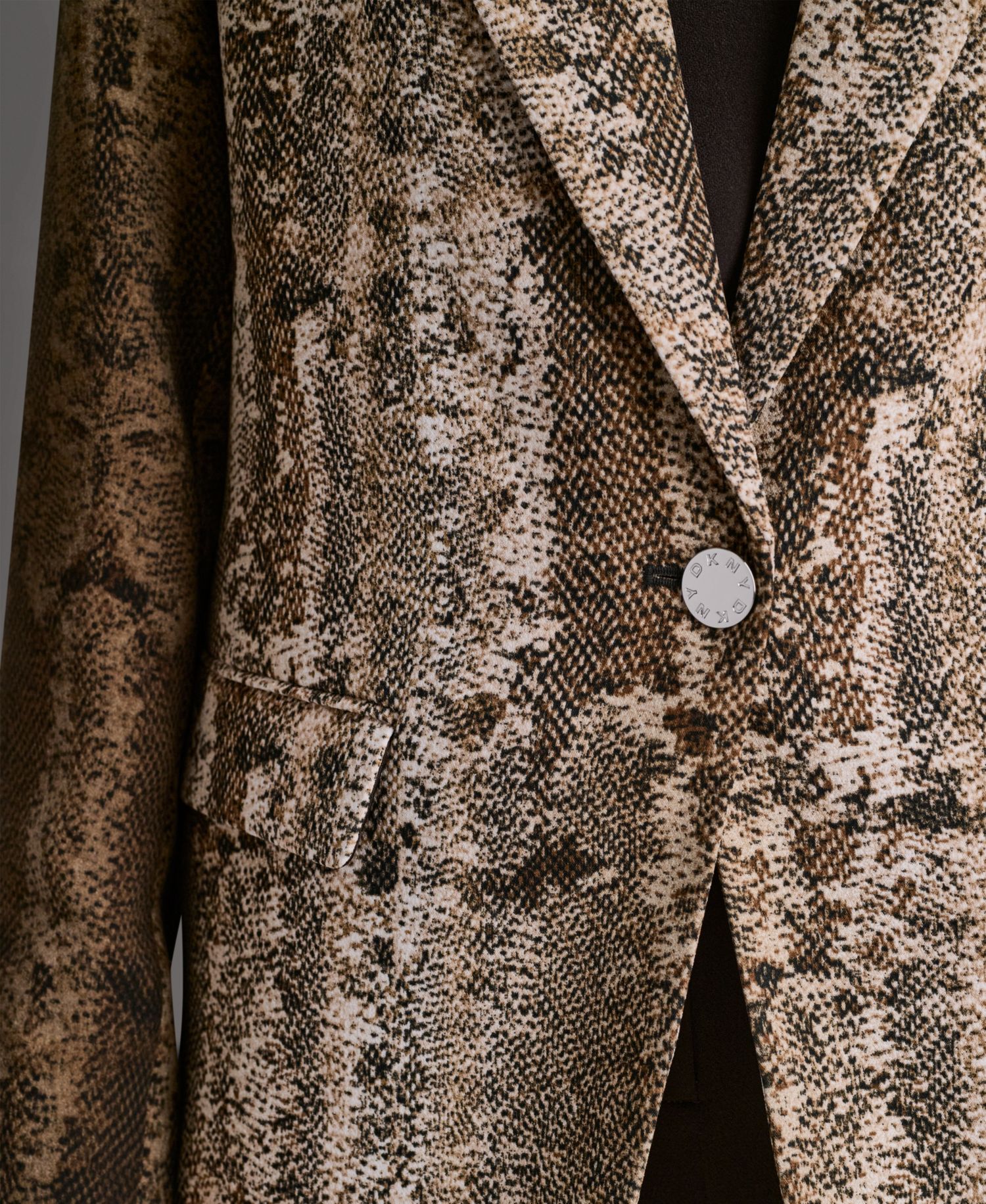 Women's Printed Long-Sleeve Blazer