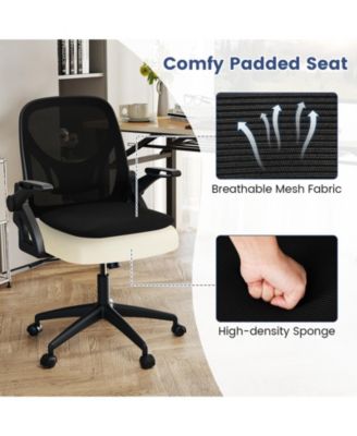 Computer Chair Ergonomic Lumbar Support Flip Up Arms